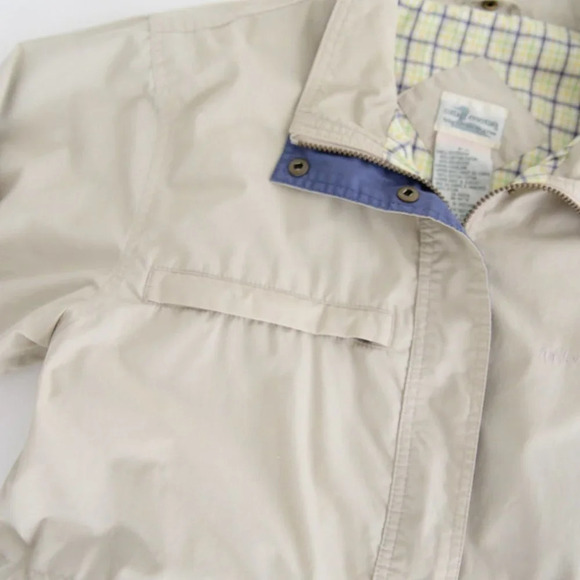 Vintage Cottage Essentials Beige Zip Up Lightweight Jacket Size Small - Picture 8 of 14
